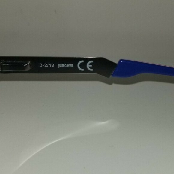 New Just Cavalli JC449 005 unisex Eyewear Optical Frame black/blue Retail $295 - Picture 4 of 5